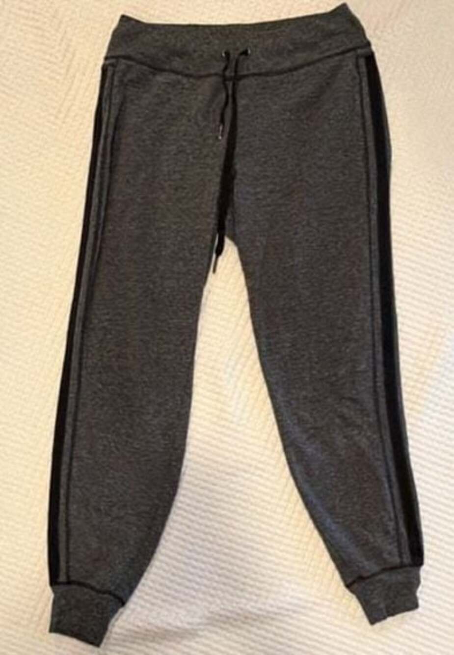 Athleta Charcoal Grey Athletic Jogger Pants with Side Trim